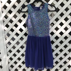 Blue Cocktail Dress